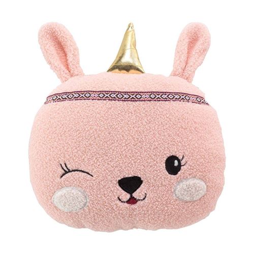 Non Communiqué Rose Coussin Déco Enfant Licorne "Étoiline" 30X30cm