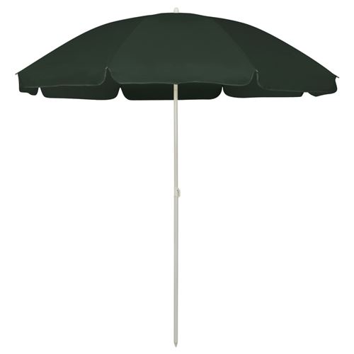 vidaXL Strandschirm Grün 240 cm