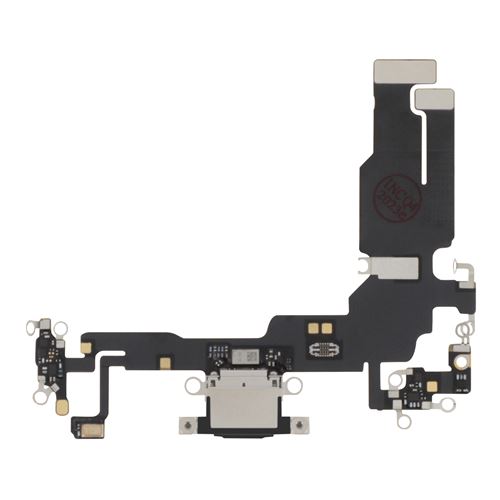 Connecteur de Charge pour iPhone 15 Port USB C plus Microphone Noir