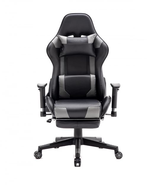 Chaise de jeu avec repose-pieds Thomas - chaise de bureau - réglable de manière ergonomique