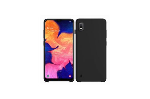 IBROZ Coque Silicone Soft Touch noire pour Samsung Galaxy A10