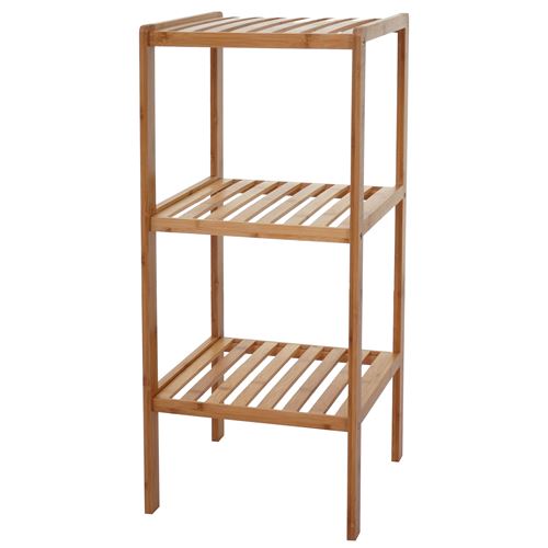 Étagère de salle de bains MENDLER HWC-B18, Armoire, Bambou 80x34x33cm