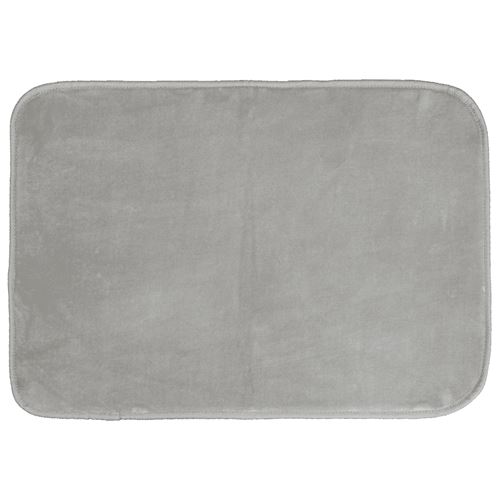 Tapis rectangle 120 x 170 cm velours uni louna Gris