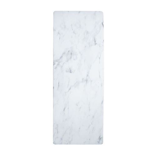 tapis de cuisine marble - 45 x 120 cm - blanc