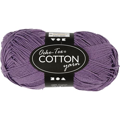 Creotime fil de coton violet 170 mètres