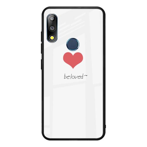 Coque en TPU hybride d'impression de motifs lettre et coeur bien-aimés pour votre Asus Zenfone Max Pro (M2) ZB631KL