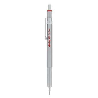 Porte-mine mécanique Rotring 600 0,7 mm Argent