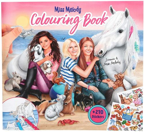 Miss Melody livre de coloriage filles 25 cm papier 210-part