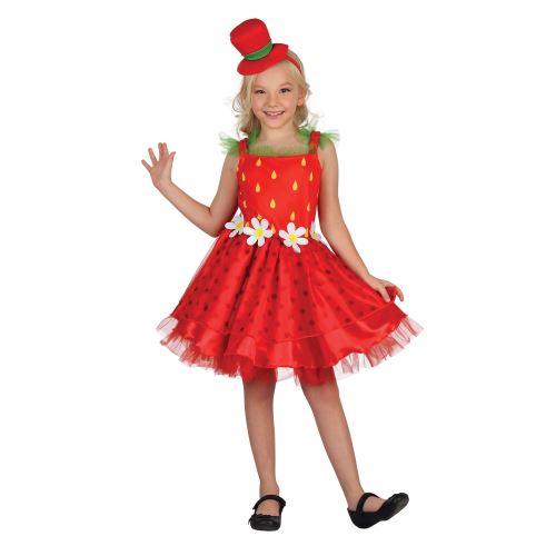Bristol Novelty - Costume FRAISE - Enfant (S) (Rouge) - UTBN305