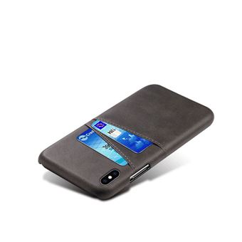 Coque Porte-cartes pour IPHONE X APPLE Simili-cuir Protection (NOIR) -  Coque et étui téléphone mobile - Achat & prix