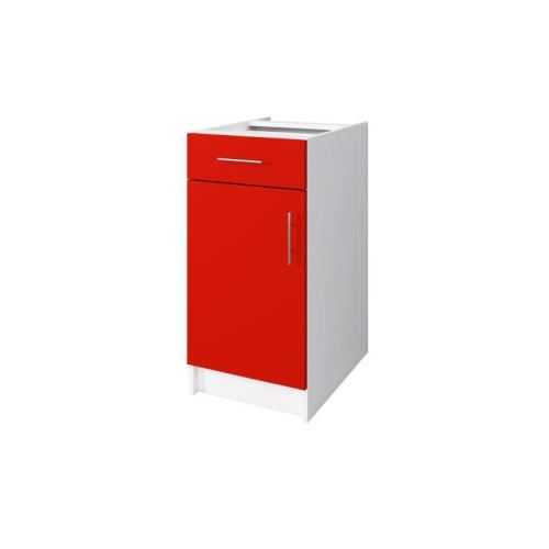 OBI Meuble bas de cuisine L 40 cm - Rouge mat
