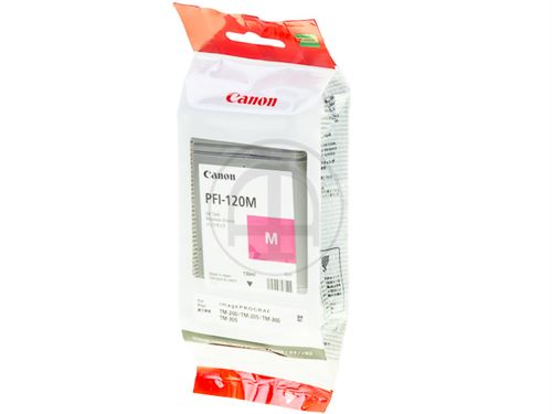 Canon PFI-120 M - 130 ml - magenta - original - réservoir d'encre - pour imagePROGRAF GP-200, GP-300, TM-200, TM-205, TM-255, TM-300, TM-305, TM-355
