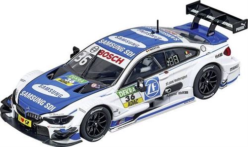 Voiture de course numérique BMW M4 DTM blanc/bleu 1:32