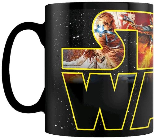 Star Wars: Les Derniers Jedi Scmg24755 (logo Characters) Heat Changing Mug, Céramique, Multicolore, 11oz/315ml