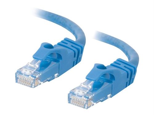C2G Cat6 Booted Unshielded (UTP) Crossover Patch Cable - câble inverseur - 7 m - bleu