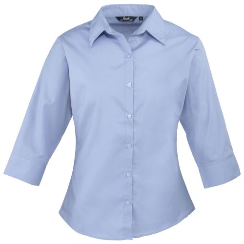 Premier - Chemisier à manche 3/4 - Femme (FR 44) (Bleu moyen) - UTRW1093