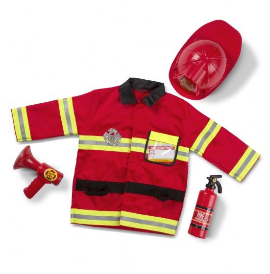Simba Sam le Pompier kit de Déguisement + Casque Veste de Sécurité NEUF