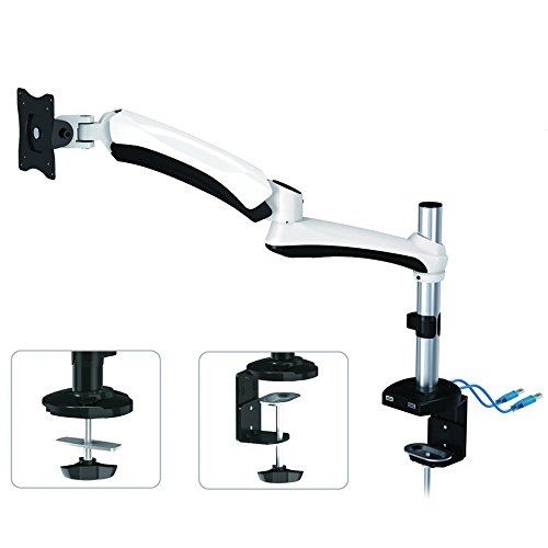 Maclean MC-669W support pour moniteur avec un ressort bras double 13-27 9 kg USB 3.0
