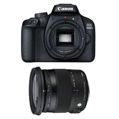 Canon Eos 4000D + Sigma 17-70 F2,8-4 Dc Macro Os Hsm