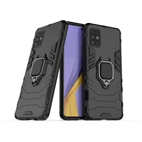 Coque Samsung Galaxy A71 Anti Choc Noir Housse Etui Antichoc Armor Avec Support Magnétique hfs-house®