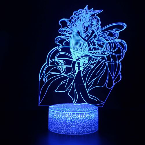 Stack Lampe 3D Tactile Veilleuses Enfant 7 Couleurs Avec Telecommande - Licorne #1120 - Image 1
