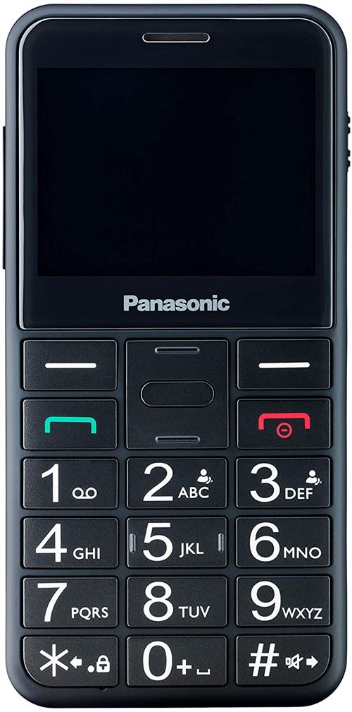 Panasonic KX-TU150 - Téléphone de service - double SIM - - microSD slot - Écran LCD - 240 x 320 pixels - rear camera 0,3 MP - noir