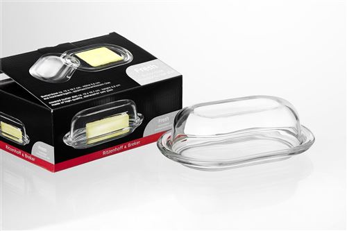 Beurrier Moderne Gris Avec Couvercle - Compatible Lave-vaisselle Et Micro-ondes