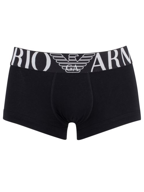 Emporio Armani Homme Troncs De Coton Extensible, Noir