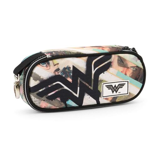 Karactermania Wonder Woman Collage-Pencil Case Trousses, 21 cm, Marron (Brown)