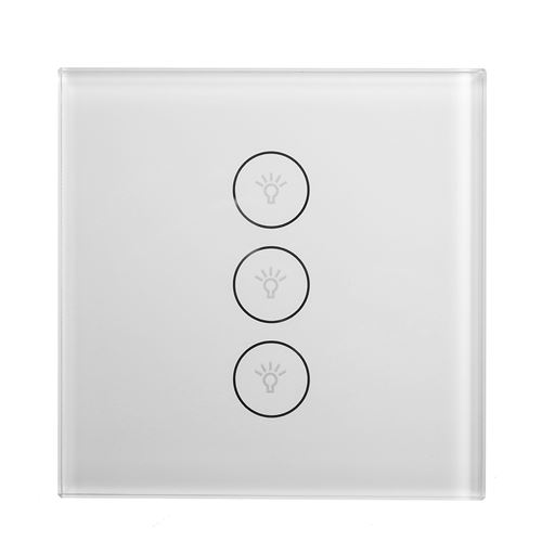 EU 86 Type 1/2/3 Gang Smart Wall Touch sans fil Trois façons