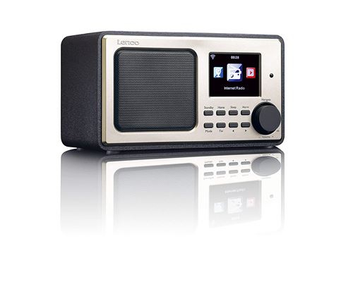 Lenco DIR-110BK Internet Noir, Argent Radio Portable - Radios Portables (Internet, FM,PLL, 3 W, LCD, 7,11 cm (2.8), Noir, Argent)