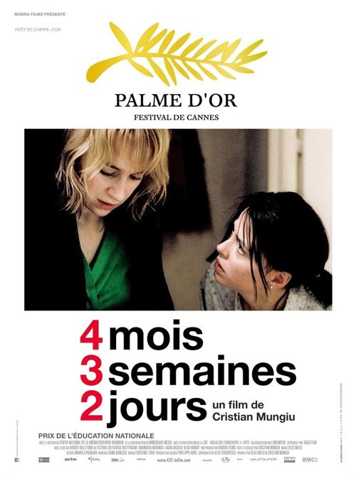 4 mois, 3 semaines, 2 jours - AFFICHE CINEMA ORIGINALE État correct - N/A reconditionné disponible sur Fnac