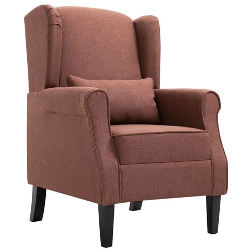 Fauteuil Marron Tissu