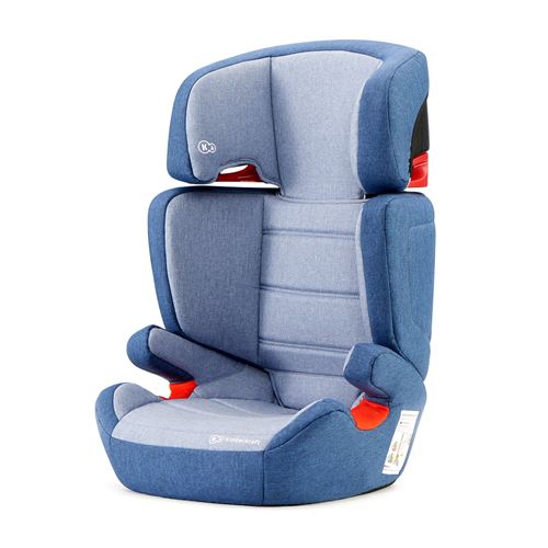 Kinderkraft Junior Fix, Siège Auto, Groupe 2/3, 15 à 36 kg, ISOFIX, Base évolutive, Bleu foncé