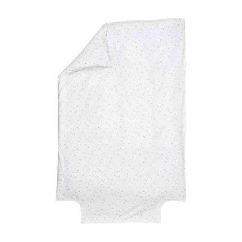 Housse de couette bébé coton bio mini coeurs 100x140 cm