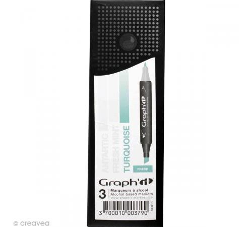 Set 3 Marqueurs à alcool Graph'it - Dégradé Fresh - Graph it