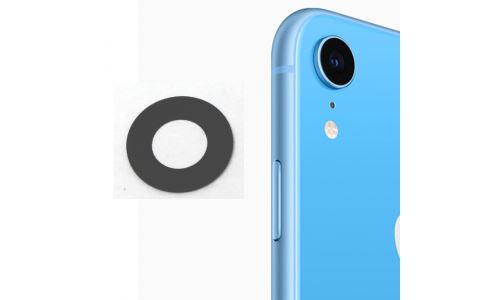 Vitre d'appareil photo pour iPhone XR contour Noir