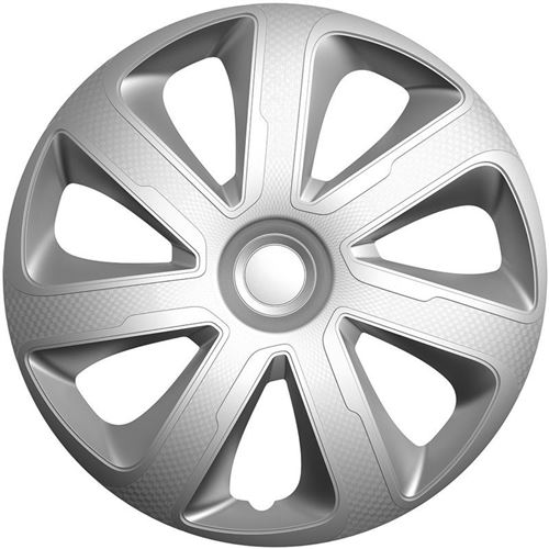 AutoStyle moyeux Livorno 14 pouces ABS argent lot de 4