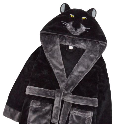Robe De Chambre En Molleton Peluche Avec Capuchon De Panthere 11