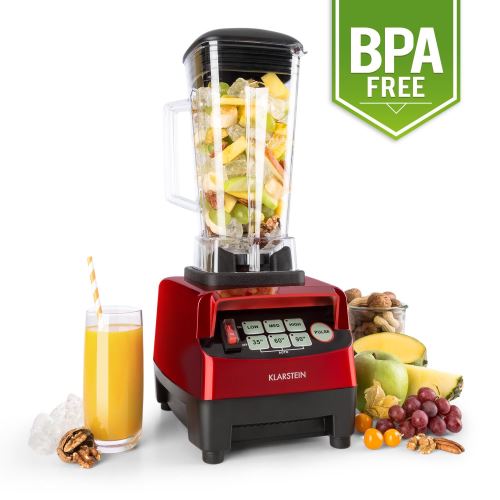 Klarstein Herakles-2G-B :Mixeur sur pied 1200W 2L Green Smoothie noir