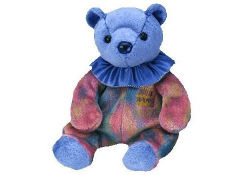 1 X Ty Beanie Babies - Septembre l'ours anniversaire