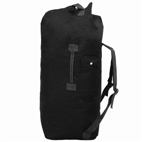 Sac de sport en style militaire 85 L Noir