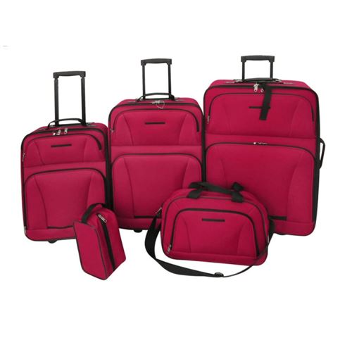 Vidaxl Rouge Set De Valises S 5 Pièces