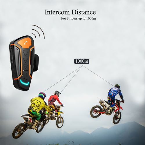 Oreillettes Bluetooth pour motos, appareil de communication pour