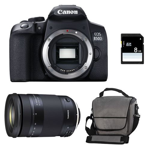 CANON eos 850d + tamron 18-400 vc + sac + carte sd 4go