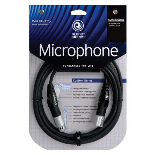 Cable Micro 3m XLR/XLR Planet Wave Serie Gold Custom