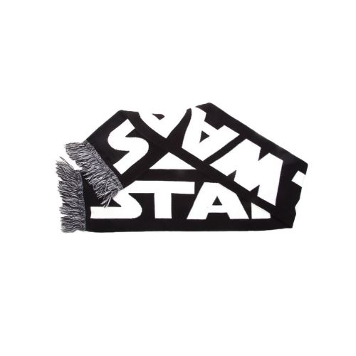 Écharpe en tricot à logo noir et blanc Star Wars