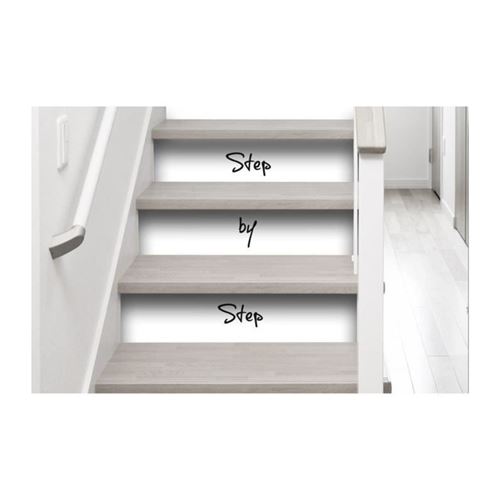 PLAGE Sticker Contremarche adhésive- Step by step/100 x 19 cm