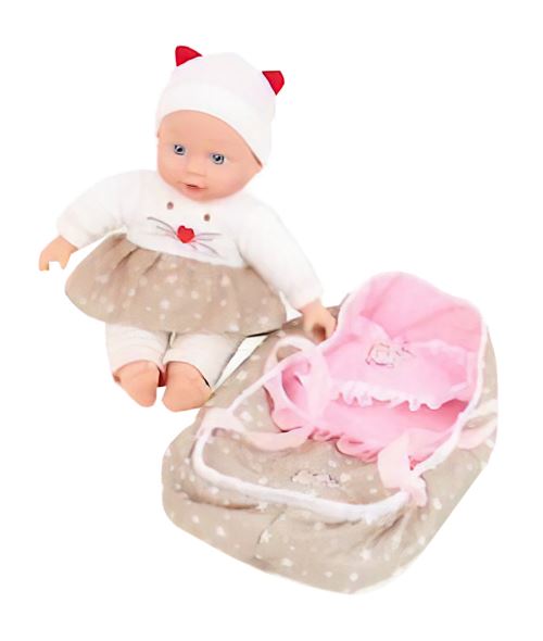 Toi-Toys poupée bébé avec sac de transport 32 cm
