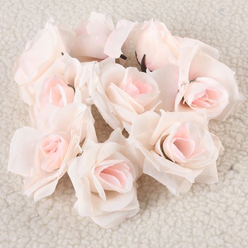10/30 / 50Pcs soie artificielle Rose Bouquet Bouquet de fleurs Accueil fête de mariage déco Deep Purple | 30pcs